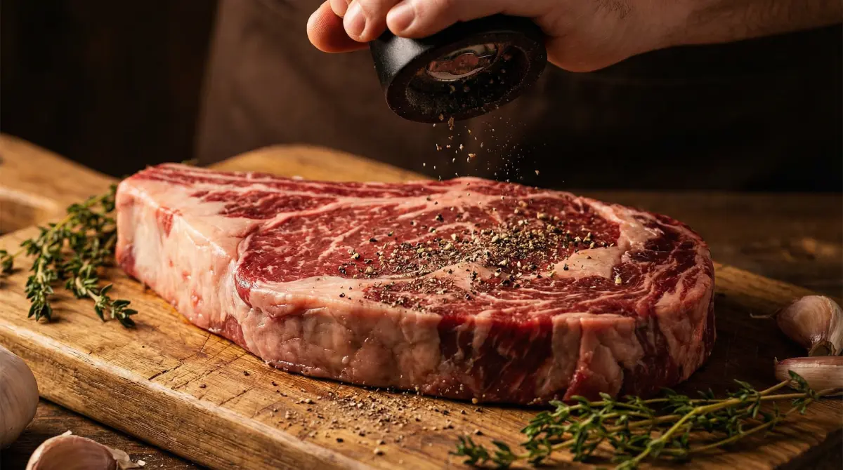 牛肉表面的油脂光泽 - 黑闰润美学典范